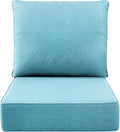Luxury 6" Outdoor Cushions for Patio Furniture, Fade Resistant Couch Chair by Pugire
