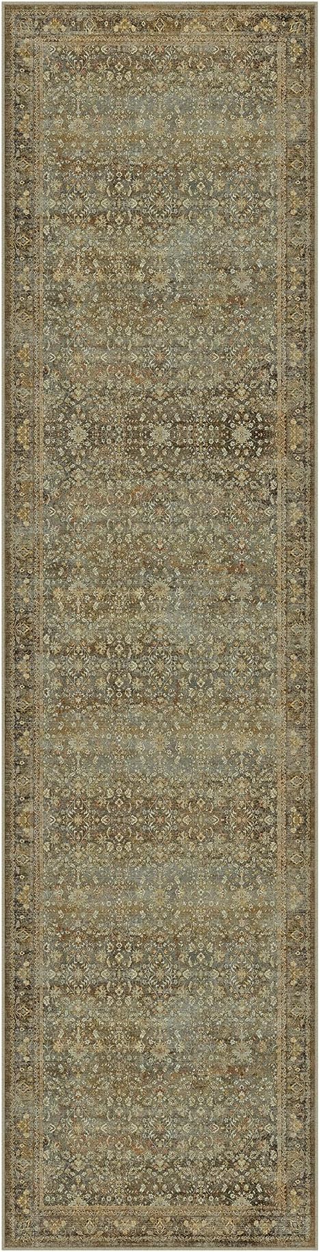 Runner Rug 2x8 Brown Hallway Washable Kitchen Vintage Carpet Non Slip Long - Image 7