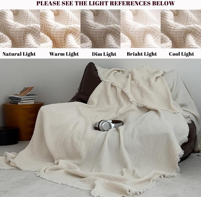 MorroMorn 100% Cotton Muslin Blanket - Image 4
