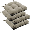 downluxe Indoor Chair Cushions for Dining Chairs, Tufted Overstuffed Textured by Downluxe