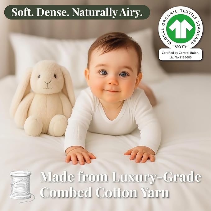 GOTS Organic Bedside Bassinet Sheets 33x20 - Image 3