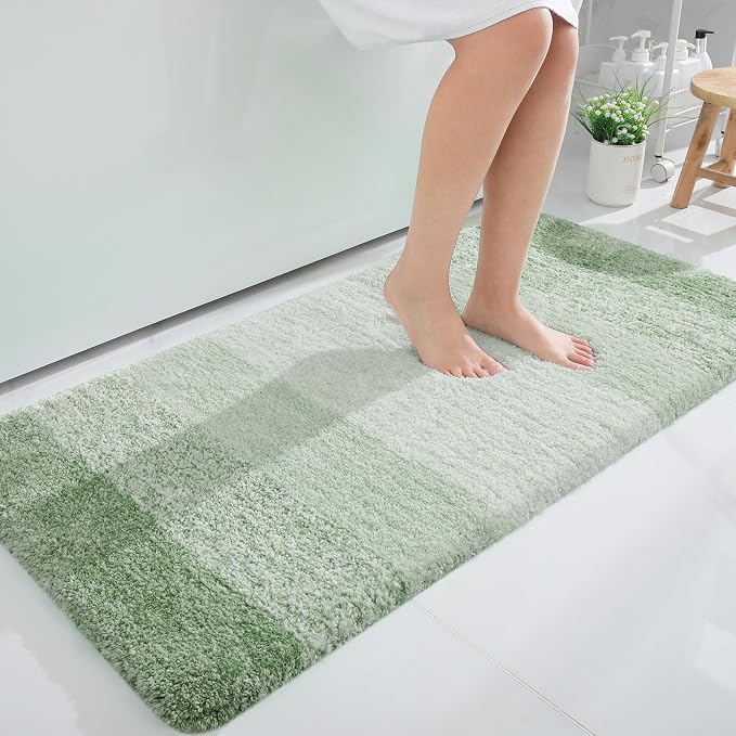 OLANLY Bathroom Runner Rugs 44x24, Extra Soft Absorbent Microfiber Bath Rugs by OLANLY