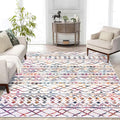 KUTA 5x7 Living Room Rug, Moroccan Large Multi-Color Area Rugs Washable Boho by KUTA