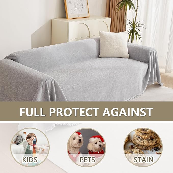 MYSKY HOME Sofa Cover for Dogs, Thick & Durable Sectional Couch Covers - Image 5