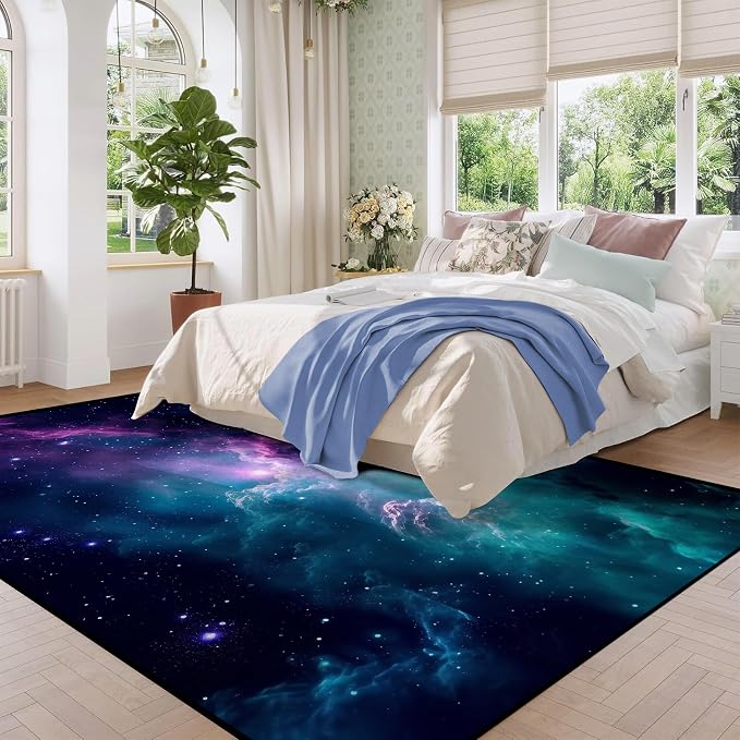 6' x 9' Galaxy Area Rug Bedroom Living Room - Image 4