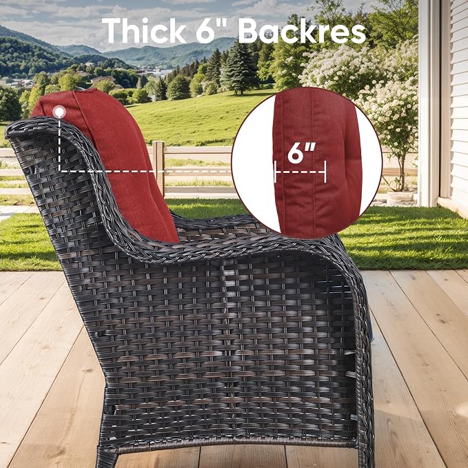 Outdoor Chair Cushions 3 Packs - Image 3
