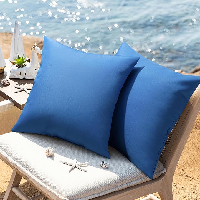 Phantoscope Pack of 2 Premium Dual Usage Outdoor Pillow Inserts, Waterproof - Image 2