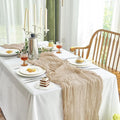 IVAPUPU 6 Pcs Cheesecloth Table Runner - 10ft Nude Boho Gauze Cheese Cloth by IVAPUPU