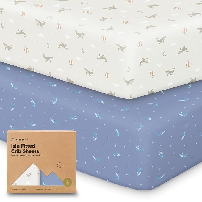 KeaBabies 2-Pack Baby Crib Sheets by KeaBabies