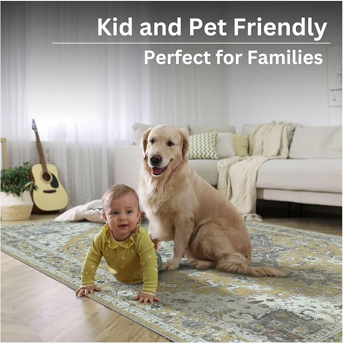 Bloom Rugs Washable Non-Slip 5' x 7' Rug - Image 10