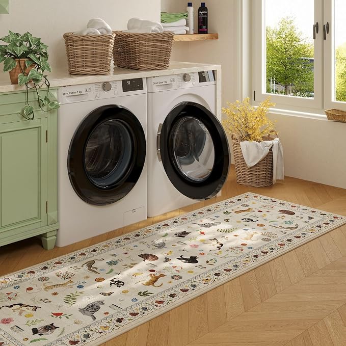 Rugcomf Runners for Kitchen Runner Rug Non Slip 2'x10' Long Washable Rugs - Image 3