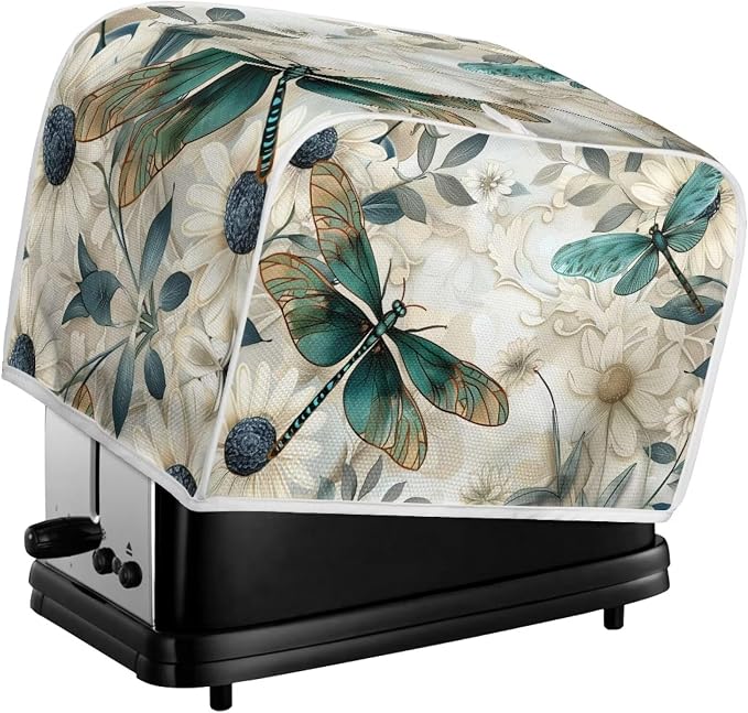 Dragonfly Daisy Toaster Cover 2 Slice Stain Resistant Bakeware Covers，Washable - Image 6