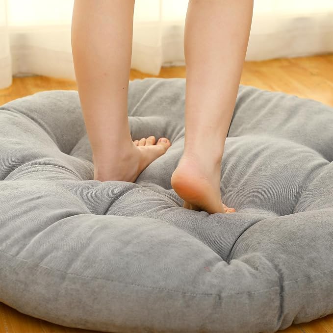 Large Floor Cushion Seating Round Floor Pillows Cushions - Image 2