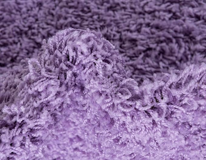 Unique Loom Solid Shag Collection Area Rug - Image 8
