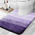 OLANLY Luxury Toilet Rugs U-Shaped 24x20, Extra Soft and Absorbent Microfiber by OLANLY