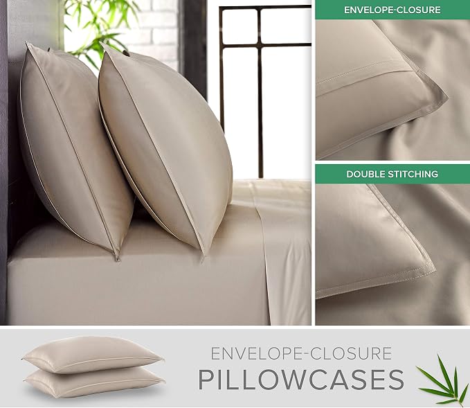 Pure Bamboo Twin XL Sheets, Genuine 100% Organic Viscose Derived from Bamboo - Image 3