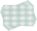 Ambesonne Floral Place Mats Set of 4, Abstract Horizontal Lines Geometric Bold by Ambesonne