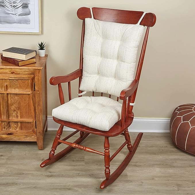 Klear Vu Omega Non-Slip Rocking Chair Cushion Set, Assembled in USA, Thick by KlearVUHomeTextiles