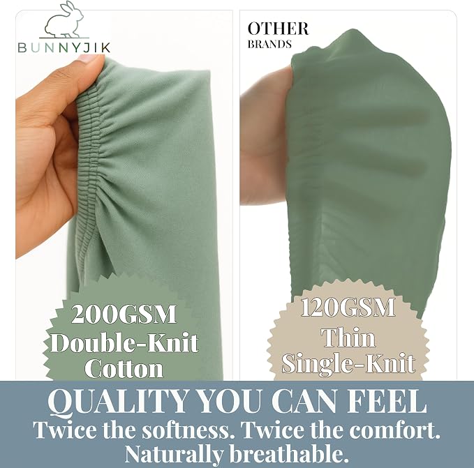 GOTS Organic Bedside Bassinet Sheets 33x20 - Image 4