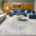 Washable Abstract Modern Area Rug 9x12 by HazoHaus