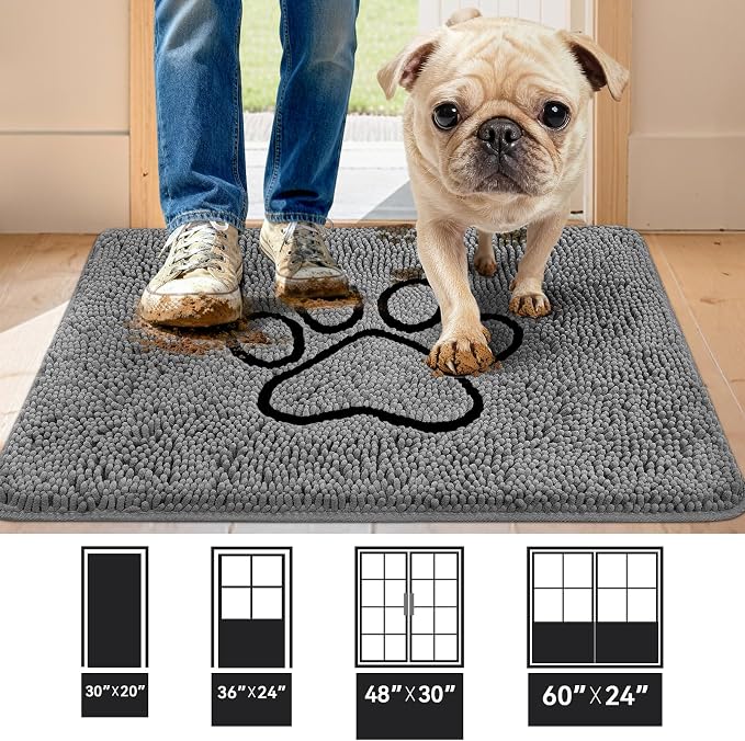 Bcoimo Super Absorbent Dog Door Mat, Pet Rugs - Image 2