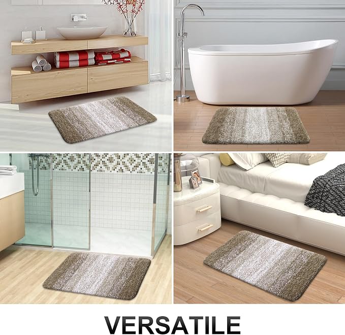 OLANLY Luxury Toilet Rugs U-Shaped 24x20, Extra Soft and Absorbent Microfiber - Image 7