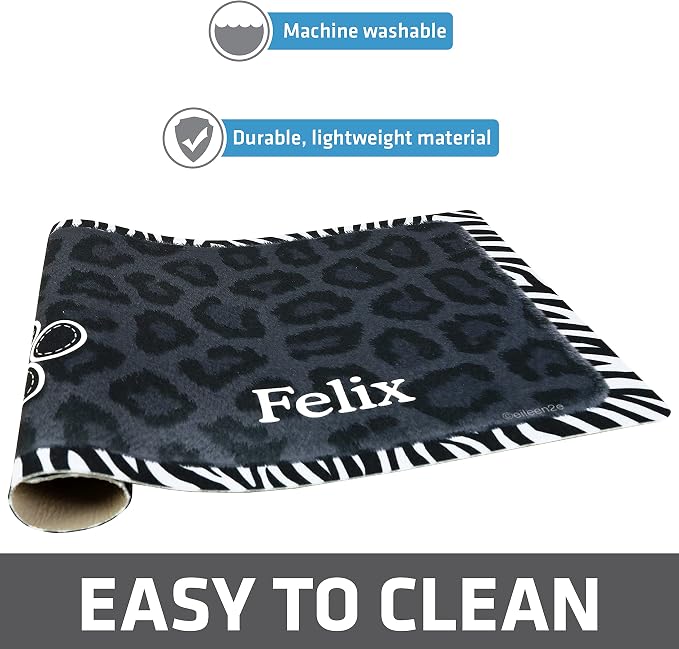 Drymate Personalized Pet Bowl Placemat, Custom Dog & Cat Food Feeding Mat - Image 4