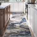 2x8 Runner Rug for Hallways Kitchen Modern Abstract Washable Runner Rug Soft by PADOOR