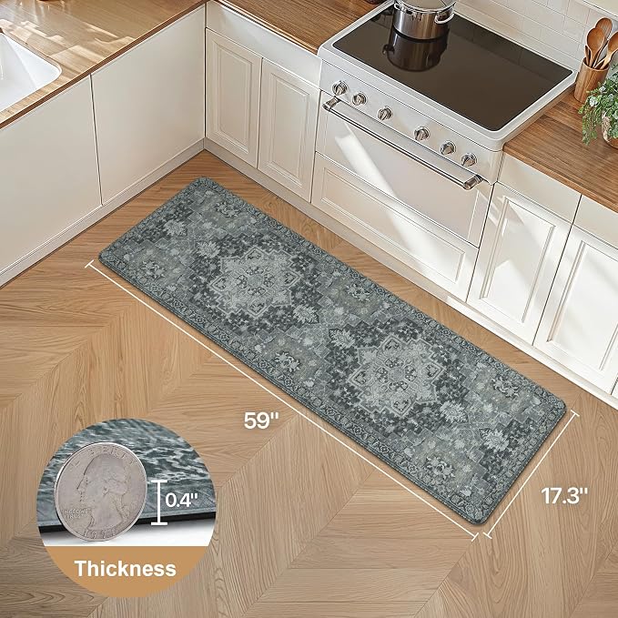 GENIMO Kitchen Mats for Floor, Washable Anti Fatigue Mat for Cushioned - Image 2