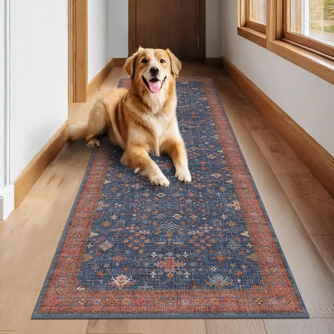 Washable 12 ft Long Runner for Kitchen Floor - Image 3