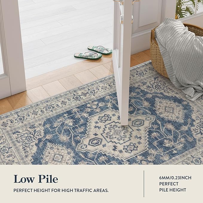 Lahome Oriental Area Rug, 3x5 Washable Rugs - Image 6