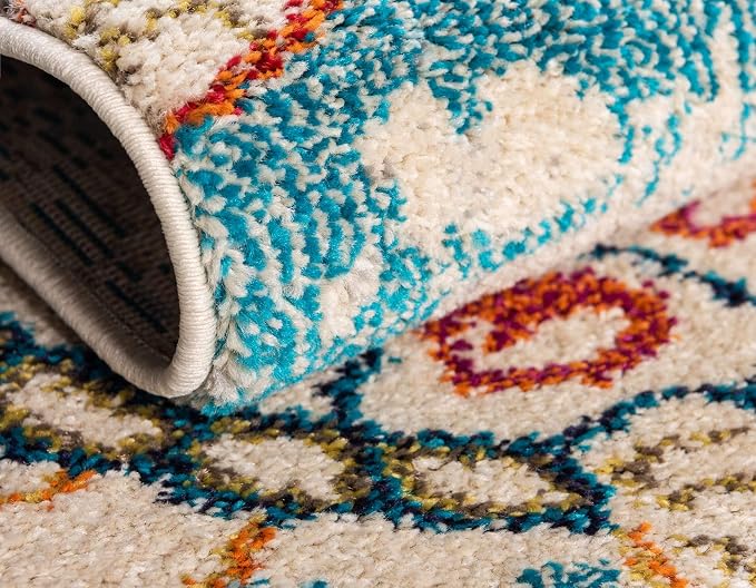 Unique Loom Positano Collection Coastal Modern Turtles Beige Area Rug - Image 6