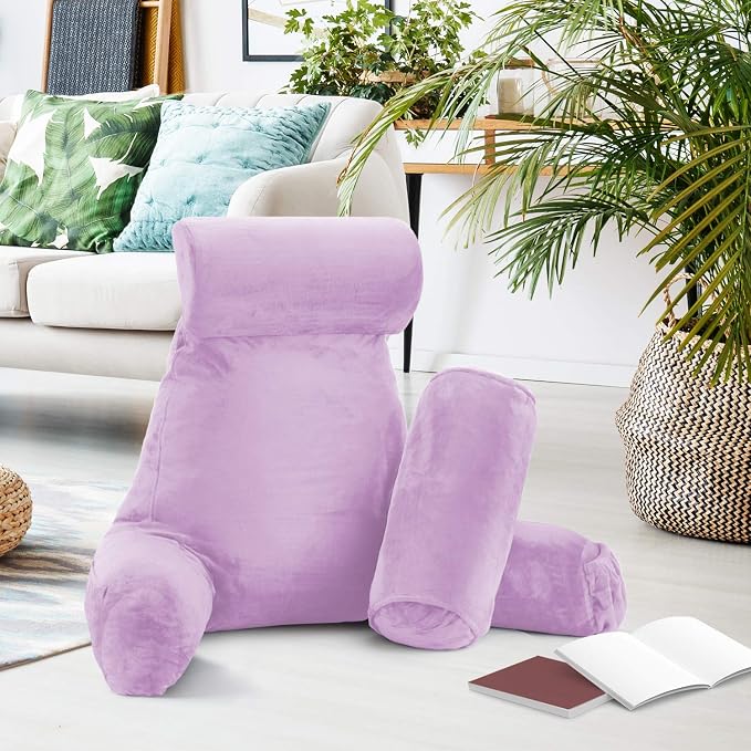 Nestl Reading Pillow with Shredded Memory Foam Includes 2 Neck and Lumber - Image 8