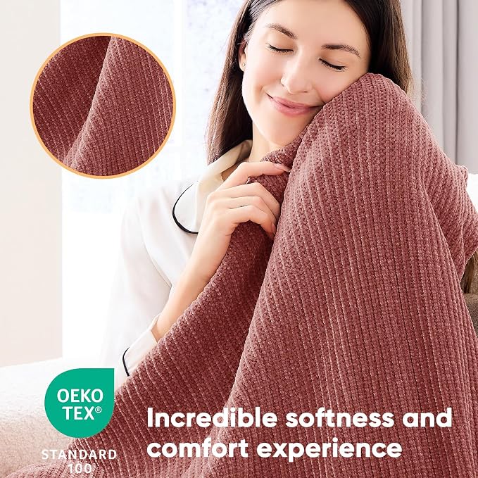 inhand Coral Pink Throw Blanket - Image 2