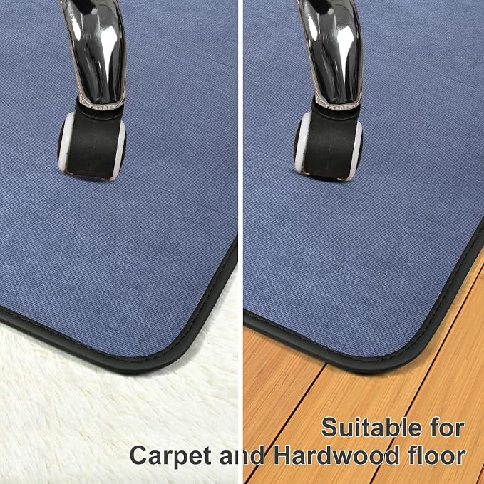 Corduroy Heavy Duty Office Chair Mat - Image 4