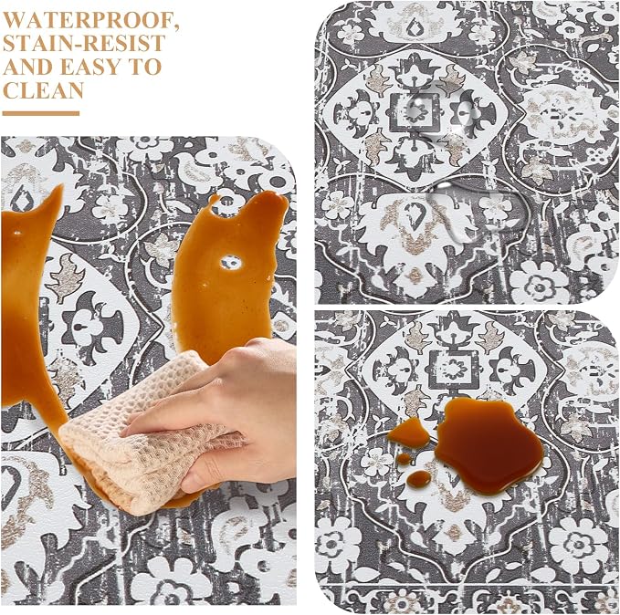 Ileading Anti Fatigue Kitchen Rugs Sets of 2 Cushioned Kitchen Mats - Image 6
