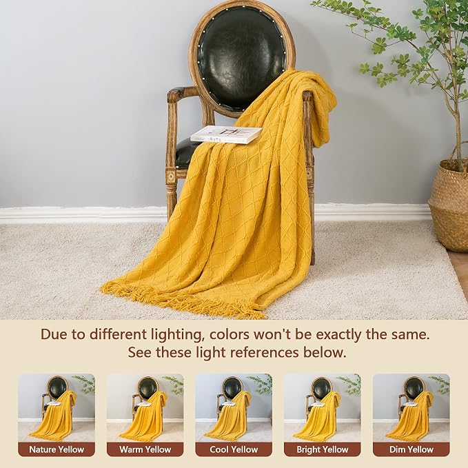 inhand Knitted Fall Throw Blanket - Image 3