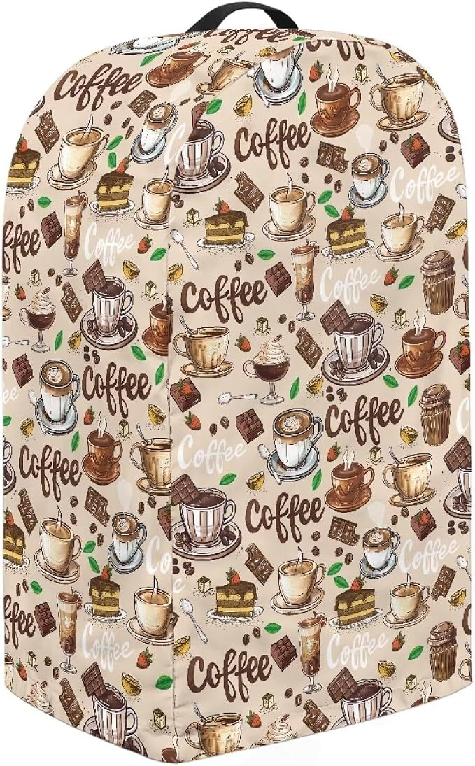 Coffee Beige Countertop Blender Cover - Image 4