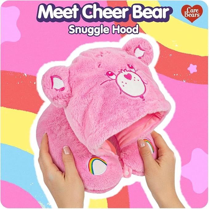 Care Bears - Cheer Bear Snuggle Hood, Travel Pillow - Image 2
