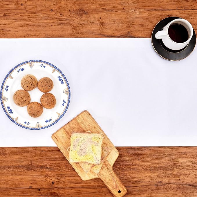 Mebakuk Linen Farmhouse Table Runner Large Burlap Style Soft and Waterproof - Image 5
