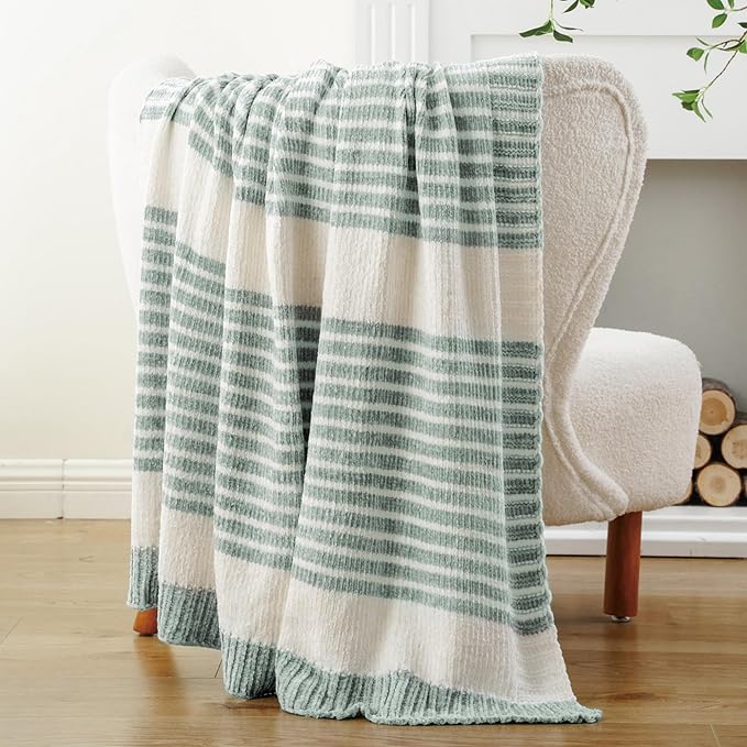BATTILO HOME Sage Green Throw Blanket - Image 8