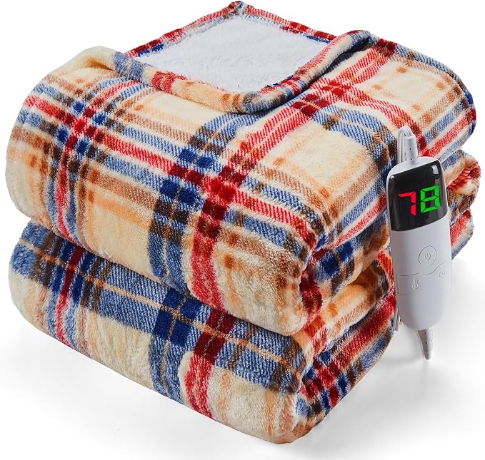 Heated Electric Blanket Full Size, 72X84 Heating Blanket, Fast Heating Washable - Image 8