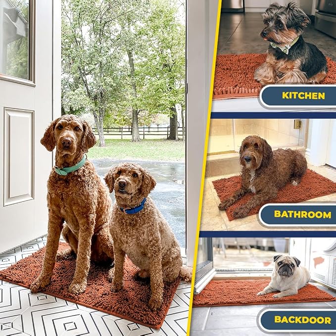 Muddy Mat® AS-SEEN-ON-TV Highly Absorbent Microfiber Dog Door Mat and Pet Rug - Image 5