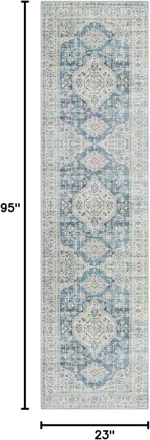 Lahome Oriental Hallway Runner Rug Non Slip, 2x8 Washable Runners - Image 2