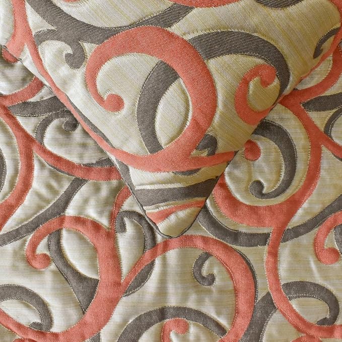 The HomeCentric King/Queen/Twin Orange Luxury King 90"x18" Bed Runner - Image 4