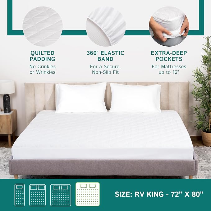 RV King Waterproof Mattress Pad - Image 5