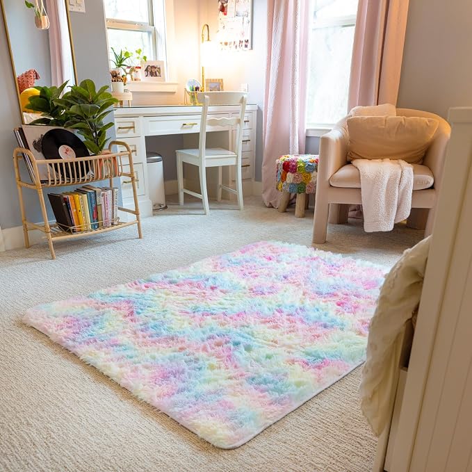 Ophanie Upgrade 4x6 Light Rainbow Rugs - Image 6