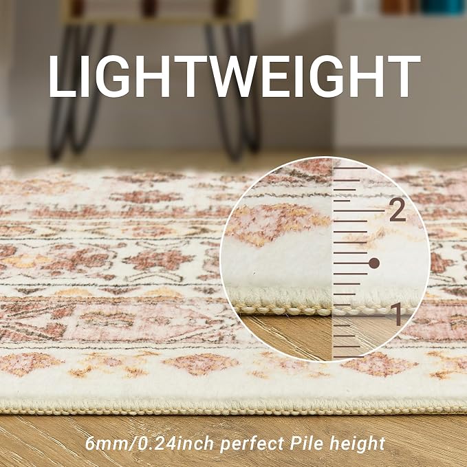 zesthome 6x9 Area Rug, Super Soft Washable Rugs - Image 5