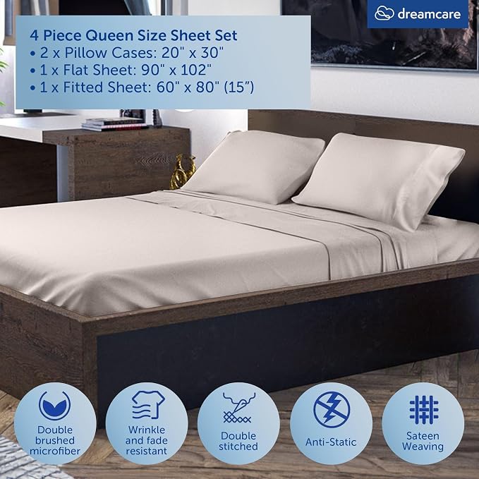 DREAMCARE Queen Size Sheets - Image 4