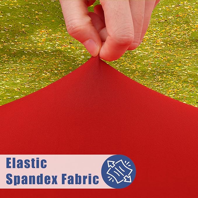 Round Spandex Christmas Tablecloth, Elastic Fitted Waterproof Tablecloths - Image 2